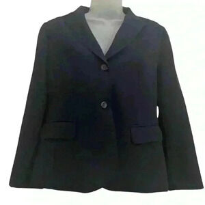 Pendleton 100% Virgin Wool Navy Petite Blazer Size 10P